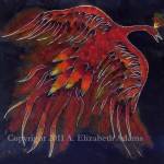 Creature of Fire: Firebird Enamel Tile